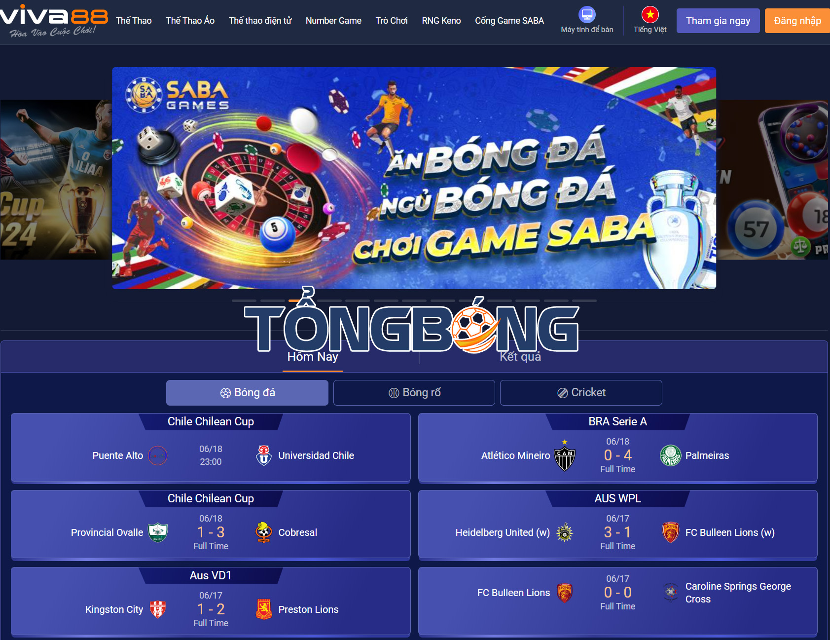  Link BONG88 VIVA88 không chặn mới nhất